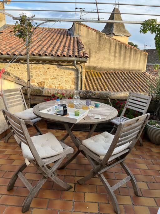 Charming Village House With Roof Top Terrace! Thezan-les-Beziers Exterior foto